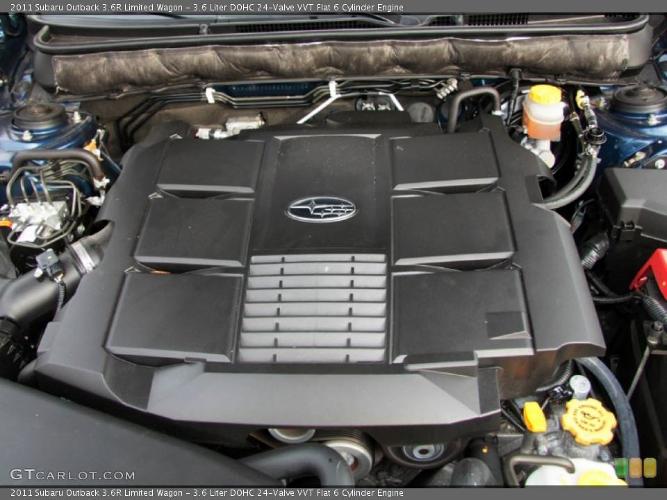 3.6 Liter DOHC 24-Valve VVT Flat 6 Cylinder Engine for the 2011 Subaru Outback #75196037