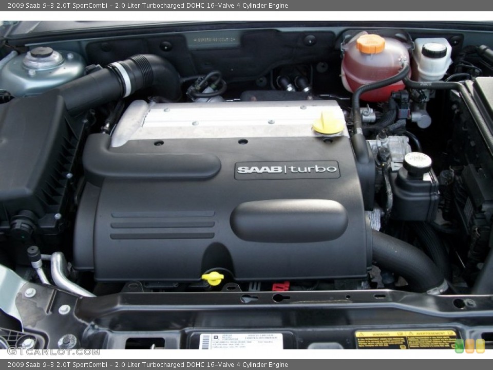 2.0 Liter Turbocharged DOHC 16-Valve 4 Cylinder Engine for the 2009 Saab 9-3 #75203557