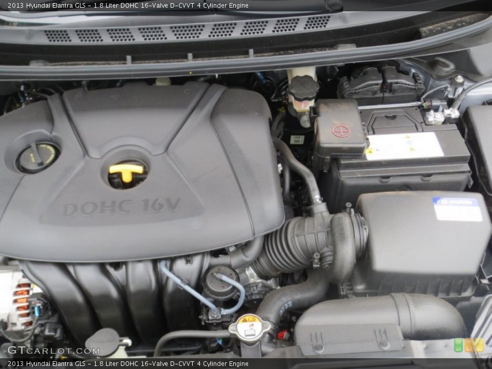 1.8 Liter DOHC 16-Valve D-CVVT 4 Cylinder Engine for the 2013 Hyundai Elantra #75206883