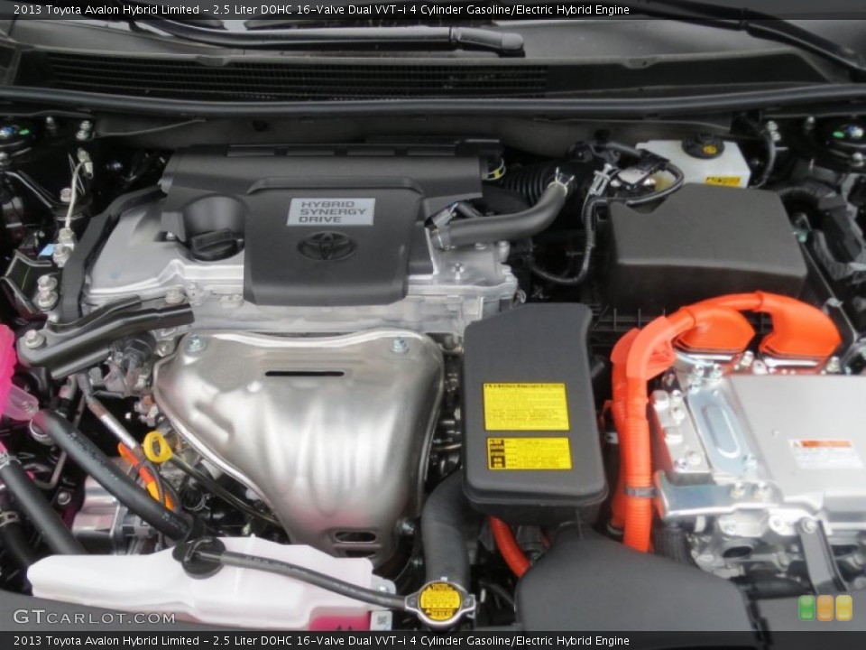 2.5 Liter DOHC 16-Valve Dual VVT-i 4 Cylinder Gasoline/Electric Hybrid Engine for the 2013 Toyota Avalon #75208872