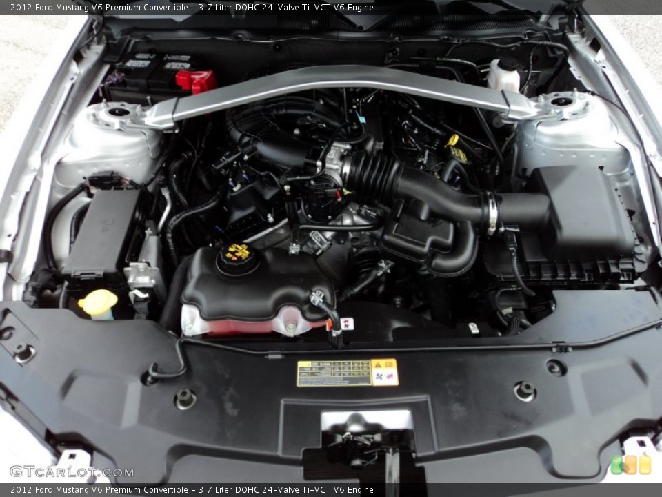 3.7 Liter DOHC 24-Valve Ti-VCT V6 Engine for the 2012 Ford Mustang #75211641