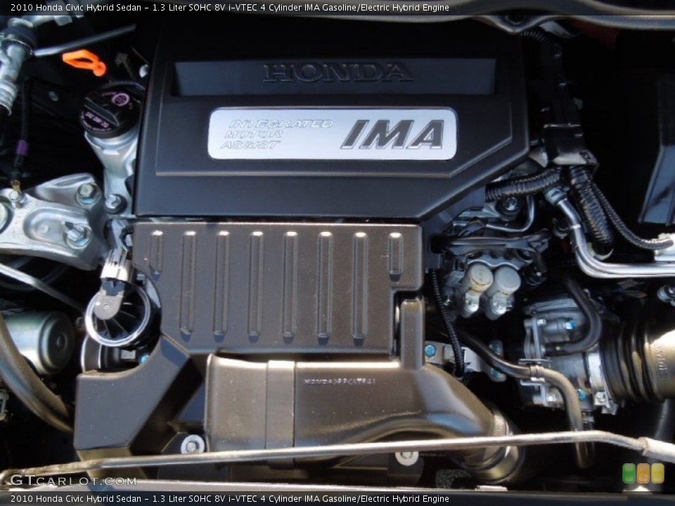 1.3 Liter SOHC 8V i-VTEC 4 Cylinder IMA Gasoline/Electric Hybrid 2010 Honda Civic Engine