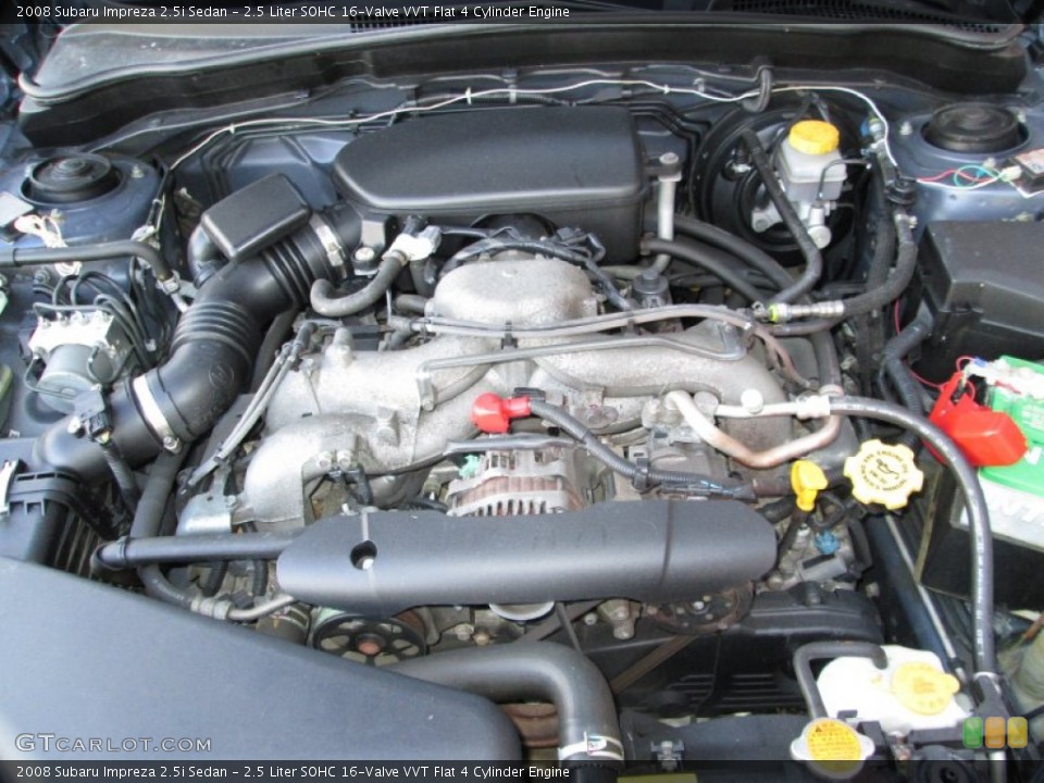 2.5 Liter SOHC 16-Valve VVT Flat 4 Cylinder Engine for the 2008 Subaru Impreza #75239964