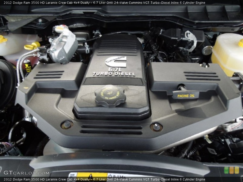 6.7 Liter OHV 24-Valve Cummins VGT Turbo-Diesel Inline 6 Cylinder Engine for the 2012 Dodge Ram 3500 HD #75282255