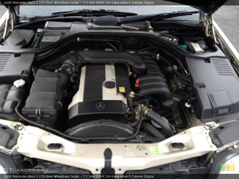 3.2 Liter DOHC 24-Valve Inline 6 Cylinder 1996 Mercedes-Benz S Engine