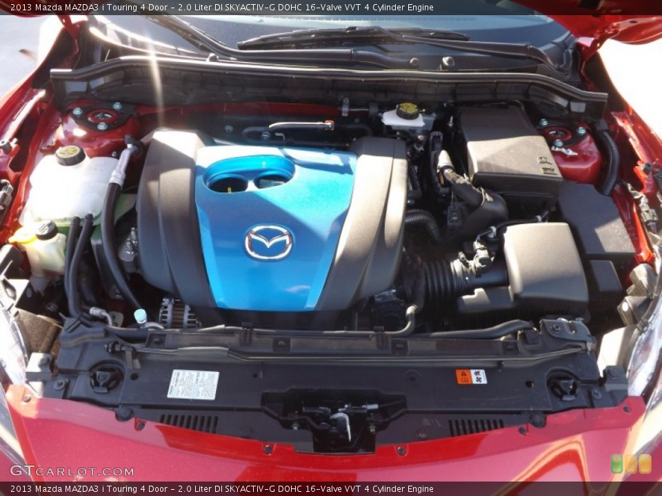 2.0 Liter DI SKYACTIV-G DOHC 16-Valve VVT 4 Cylinder Engine for the 2013 Mazda MAZDA3 #75306466