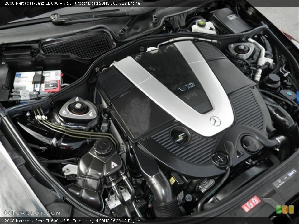 5.5L Turbocharged SOHC 36V V12 2008 Mercedes-Benz CL Engine