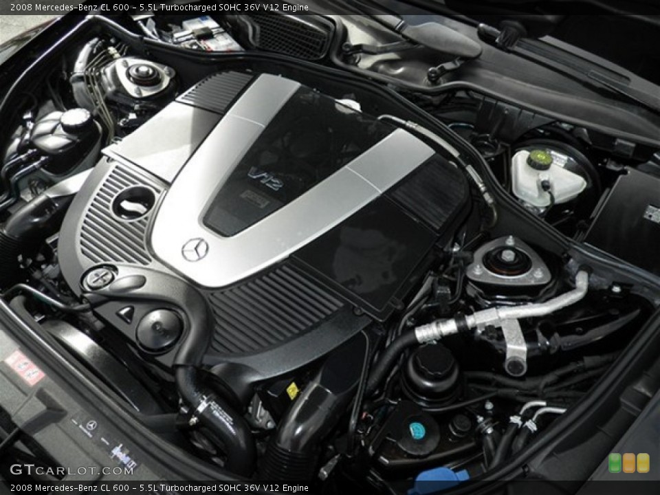 5.5L Turbocharged SOHC 36V V12 Engine for the 2008 Mercedes-Benz CL #75310015