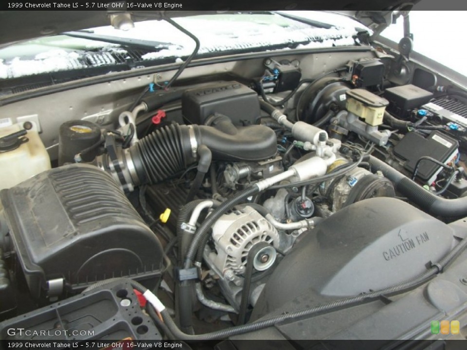 5.7 Liter OHV 16-Valve V8 Engine for the 1999 Chevrolet Tahoe #75314877