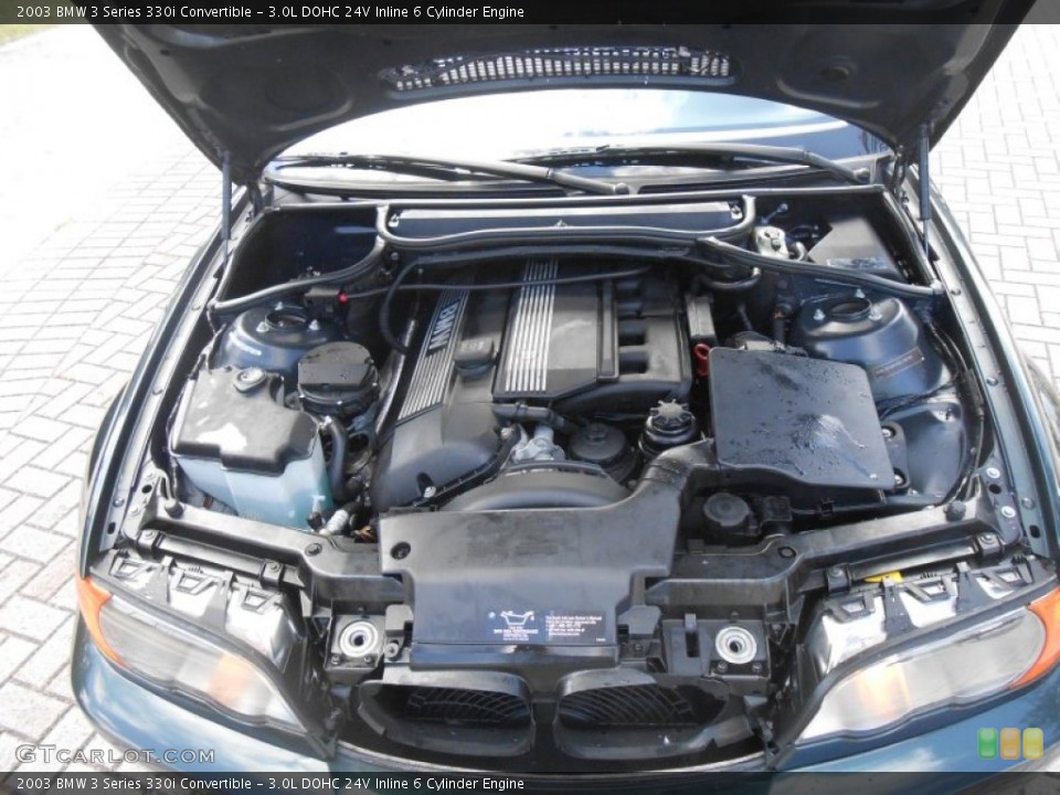 3.0L DOHC 24V Inline 6 Cylinder 2003 BMW 3 Series Engine