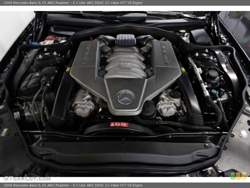 6.3 Liter AMG DOHC 32-Valve VVT V8 Engine for the 2009 Mercedes-Benz SL #75317413