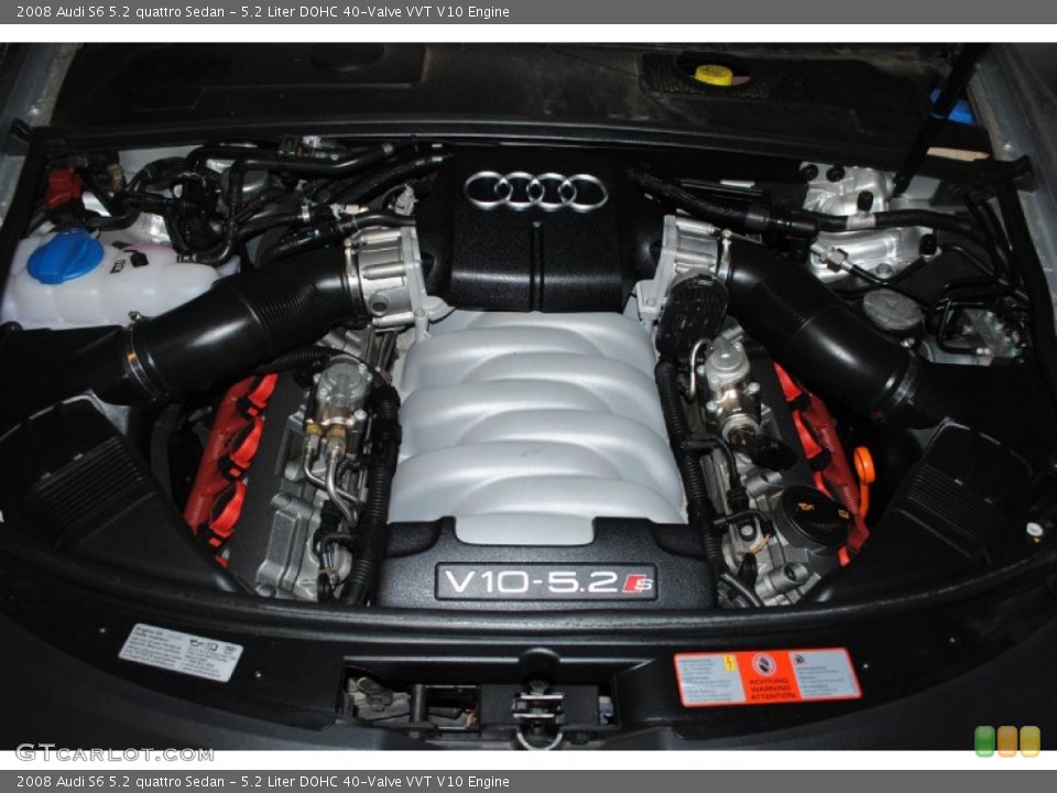 5.2 Liter DOHC 40-Valve VVT V10 Engine for the 2008 Audi S6 #75331976