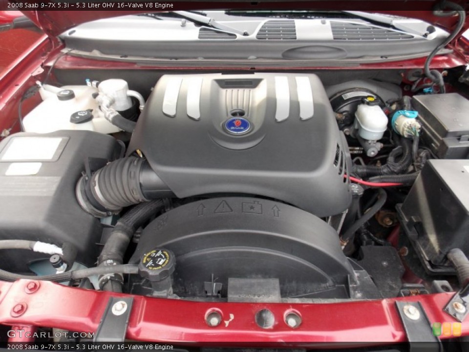 5.3 Liter OHV 16-Valve V8 2008 Saab 9-7X Engine