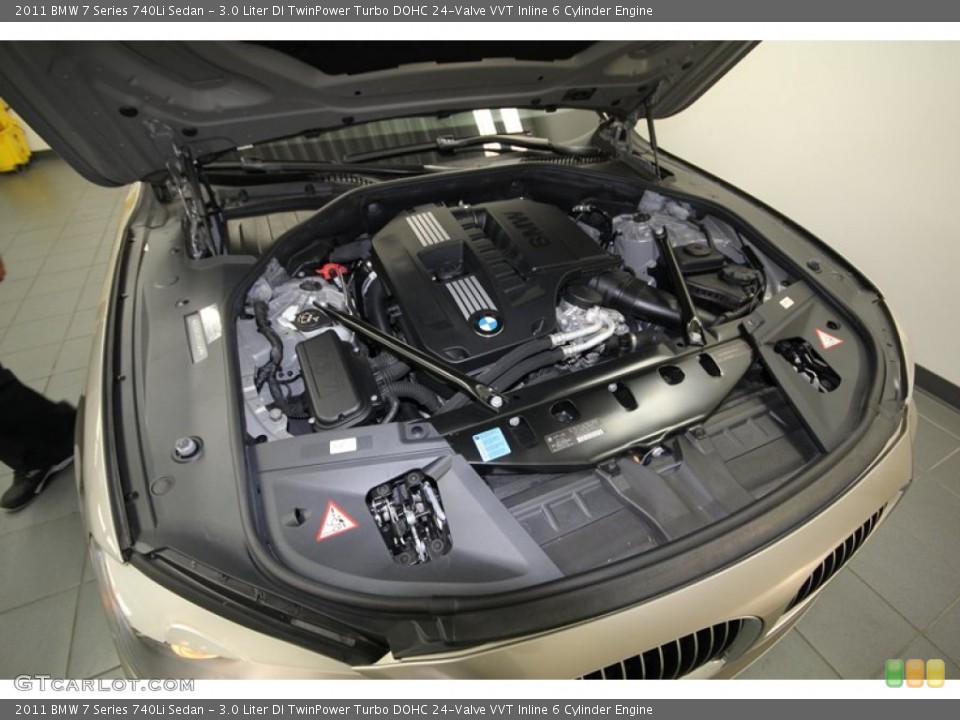 3.0 Liter DI TwinPower Turbo DOHC 24-Valve VVT Inline 6 Cylinder Engine for the 2011 BMW 7 Series #75367765