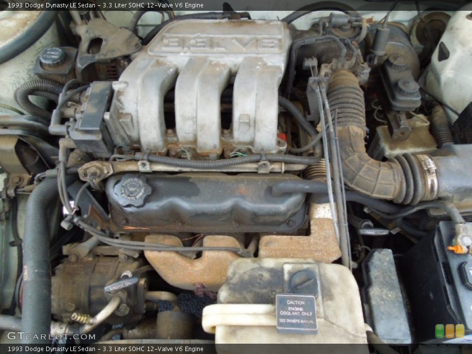 3.3 Liter SOHC 12-Valve V6 Engine for the 1993 Dodge Dynasty #75384626