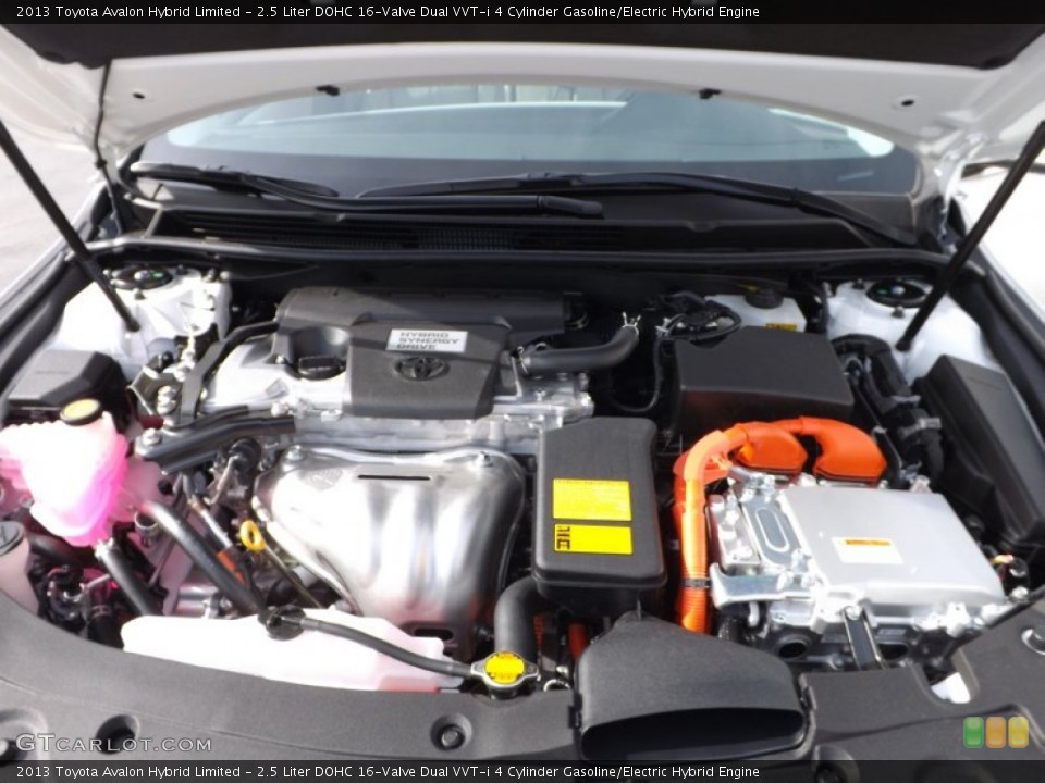 2.5 Liter DOHC 16-Valve Dual VVT-i 4 Cylinder Gasoline/Electric Hybrid Engine for the 2013 Toyota Avalon #75389453