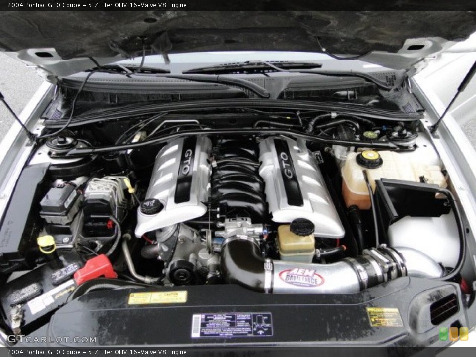 5.7 Liter OHV 16-Valve V8 Engine for the 2004 Pontiac GTO #75397287