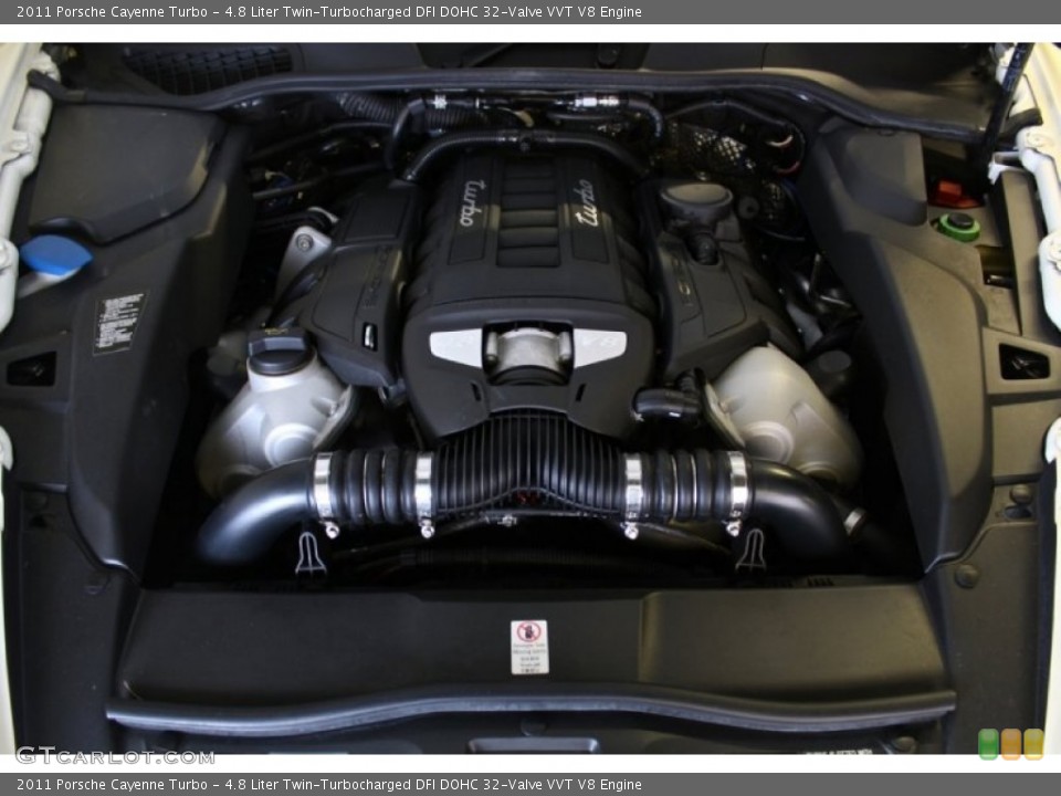 4.8 Liter Twin-Turbocharged DFI DOHC 32-Valve VVT V8 Engine for the 2011 Porsche Cayenne #75404010