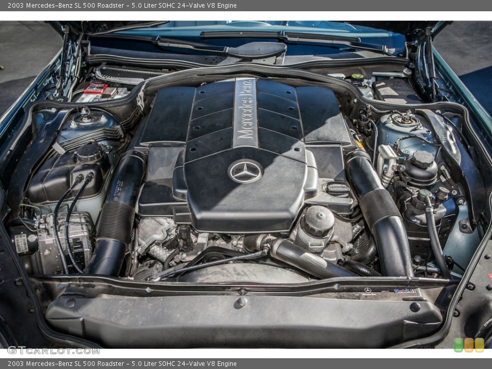 5.0 Liter SOHC 24-Valve V8 Engine for the 2003 Mercedes-Benz SL #75442809
