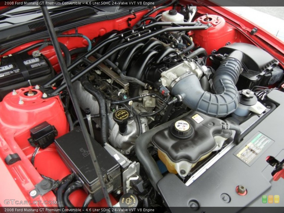 4.6 Liter SOHC 24-Valve VVT V8 Engine for the 2008 Ford Mustang #75447398