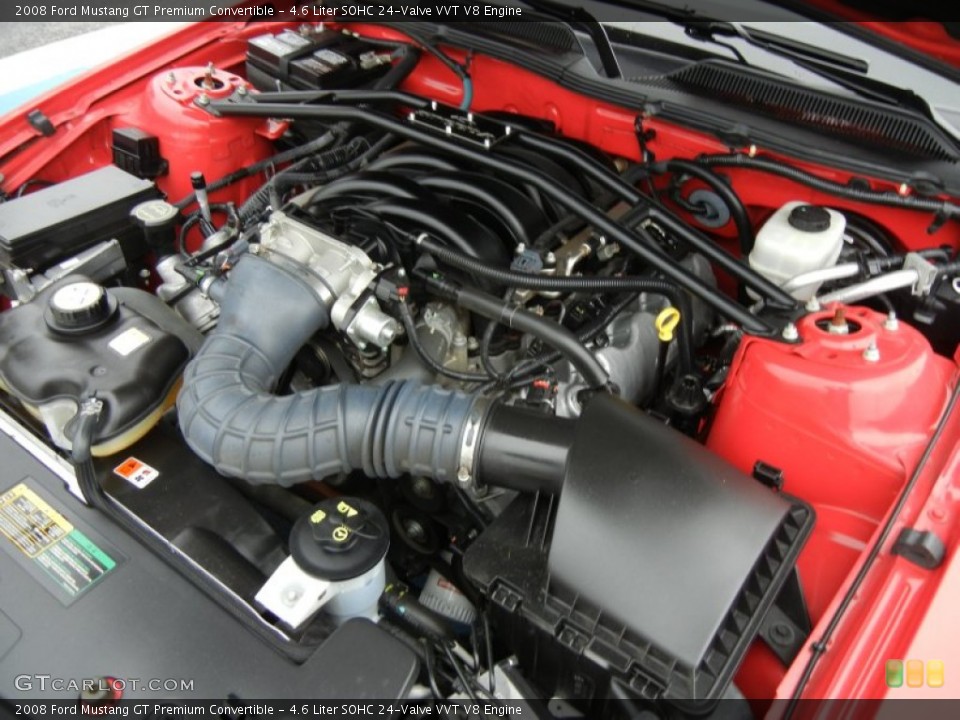 4.6 Liter SOHC 24-Valve VVT V8 Engine for the 2008 Ford Mustang #75447420