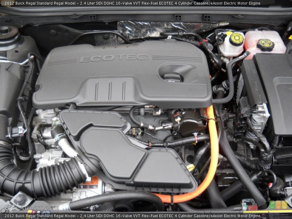 2.4 Liter SIDI DOHC 16-Valve VVT Flex-Fuel ECOTEC 4 Cylinder Gasoline/eAssist Electric Motor 2012 Buick Regal Engine