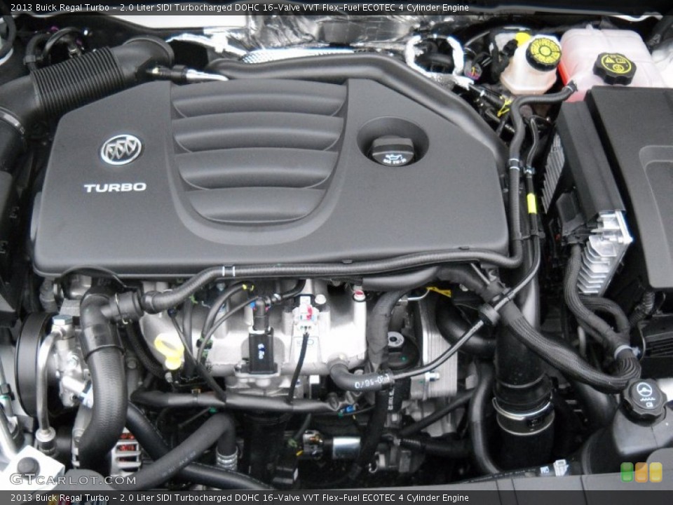2.0 Liter SIDI Turbocharged DOHC 16-Valve VVT Flex-Fuel ECOTEC 4 Cylinder Engine for the 2013 Buick Regal #75450144