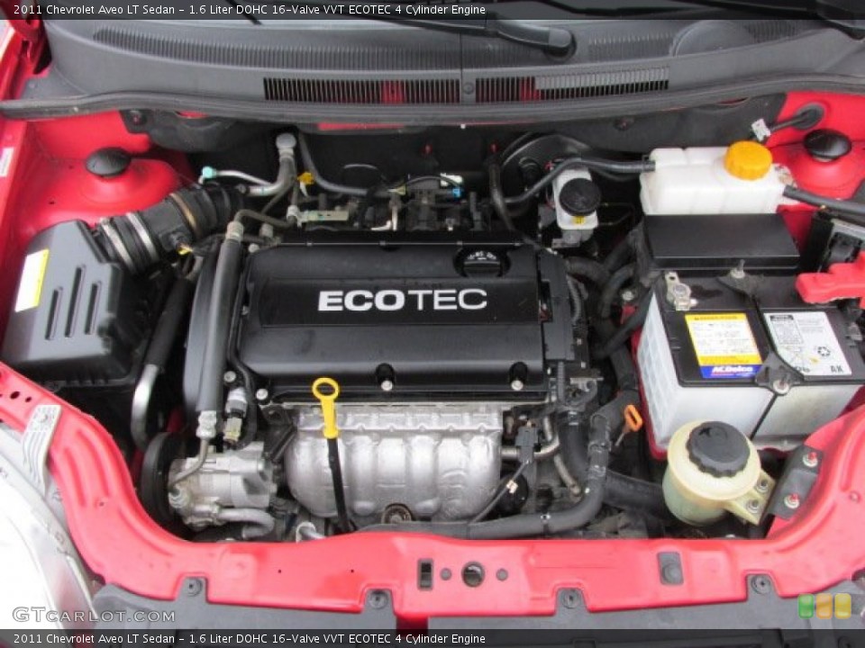 1.6 Liter DOHC 16-Valve VVT ECOTEC 4 Cylinder Engine for the 2011 Chevrolet Aveo #75459517