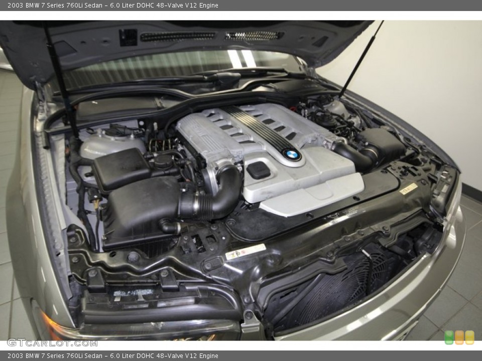 6.0 Liter DOHC 48-Valve V12 Engine for the 2003 BMW 7 Series #75518282