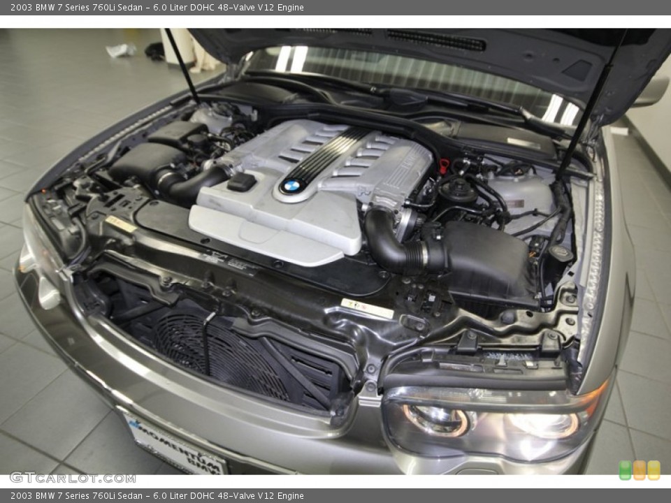 6.0 Liter DOHC 48-Valve V12 Engine for the 2003 BMW 7 Series #75518299