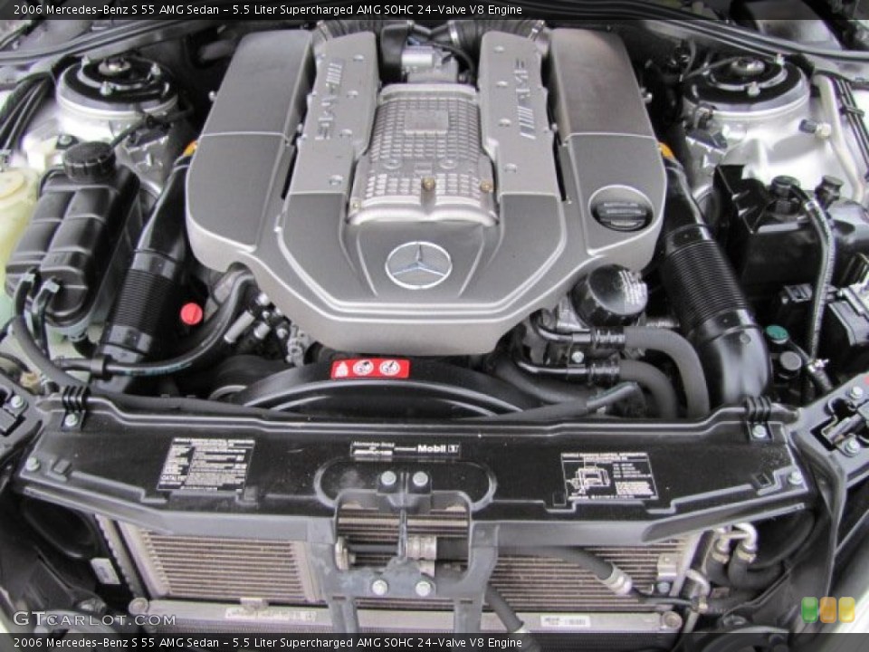 5.5 Liter Supercharged AMG SOHC 24-Valve V8 Engine for the 2006 Mercedes-Benz S #75531458