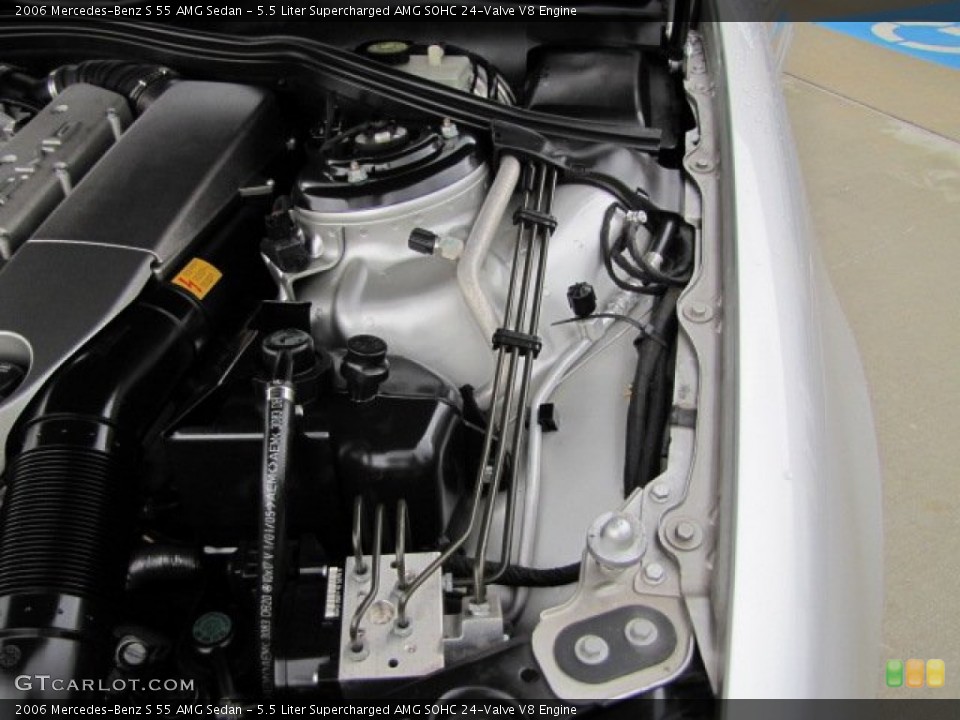 5.5 Liter Supercharged AMG SOHC 24-Valve V8 Engine for the 2006 Mercedes-Benz S #75531474
