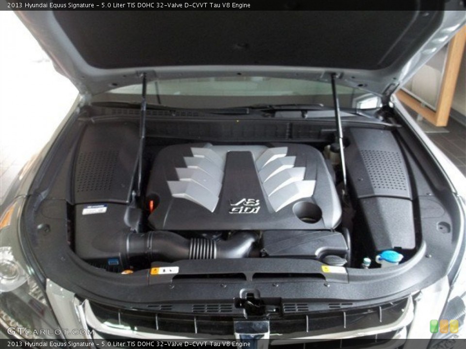 5.0 Liter TIS DOHC 32-Valve D-CVVT Tau V8 Engine for the 2013 Hyundai Equus #75566128