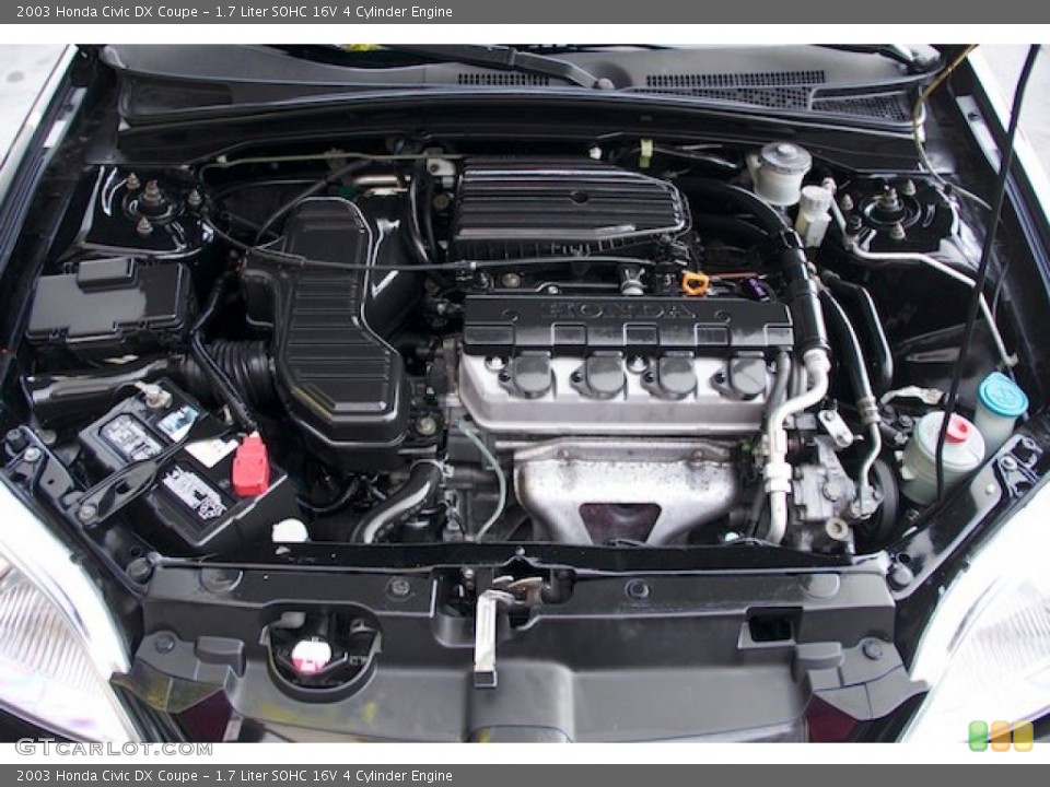 1.7 Liter SOHC 16V 4 Cylinder Engine for the 2003 Honda Civic #75612969