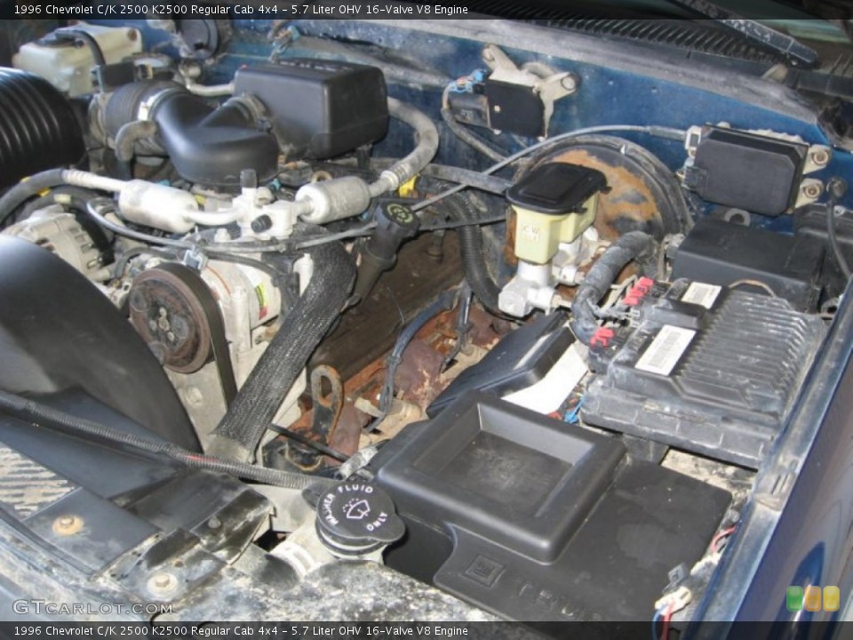5.7 Liter OHV 16-Valve V8 Engine for the 1996 Chevrolet C/K 2500 #75613281