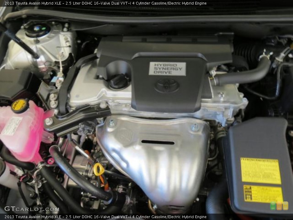 2.5 Liter DOHC 16-Valve Dual VVT-i 4 Cylinder Gasoline/Electric Hybrid Engine for the 2013 Toyota Avalon #75614529