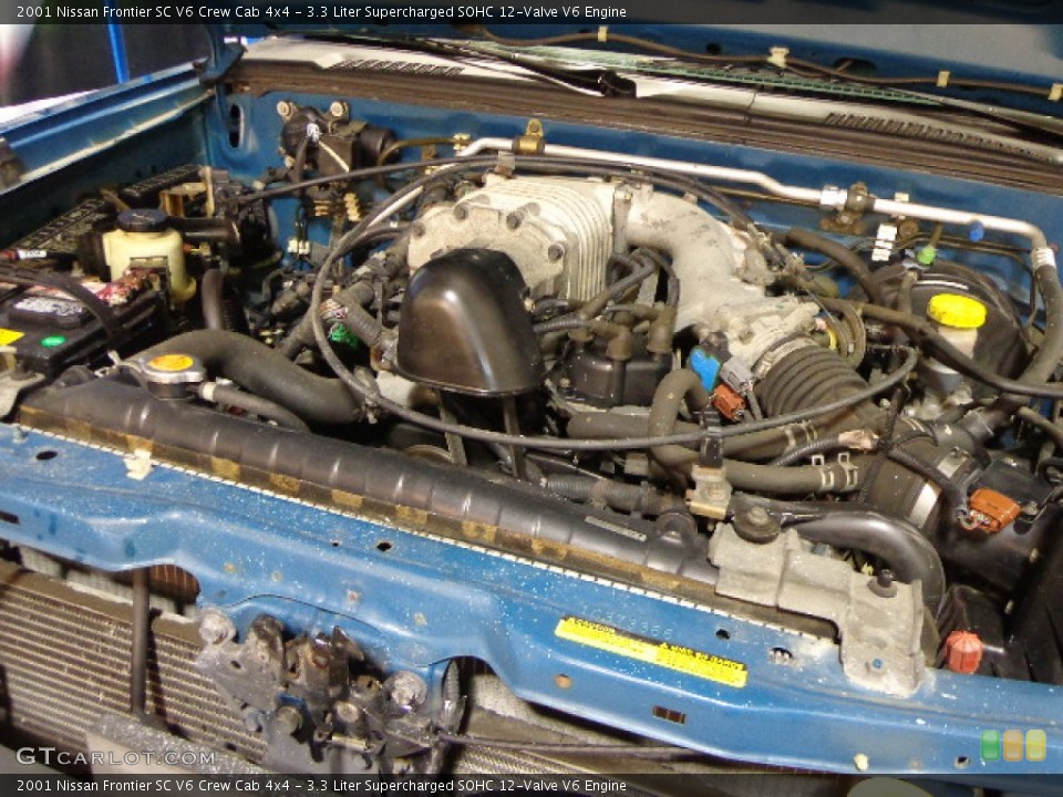 3.3 Liter Supercharged SOHC 12-Valve V6 Engine for the 2001 Nissan Frontier #75621945