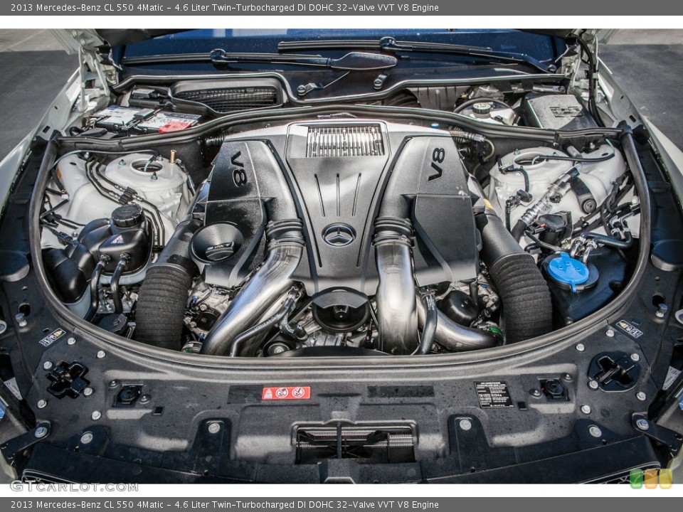4.6 Liter Twin-Turbocharged DI DOHC 32-Valve VVT V8 Engine for the 2013 Mercedes-Benz CL #75662712