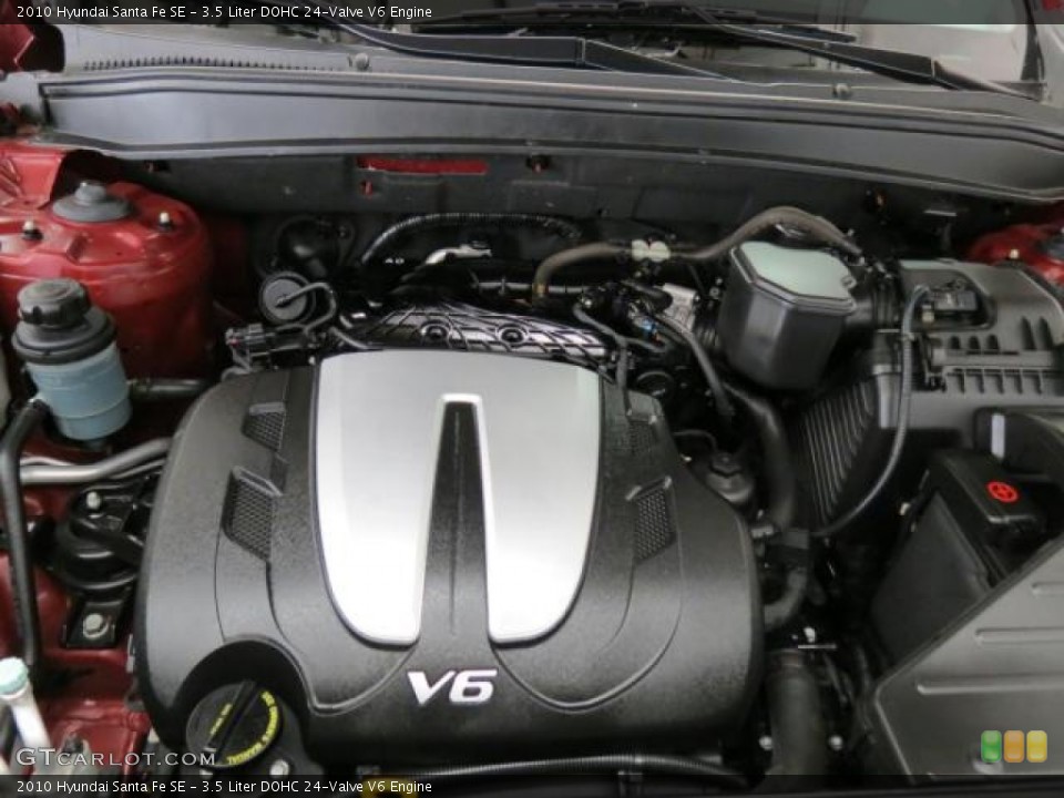 3.5 Liter DOHC 24-Valve V6 Engine for the 2010 Hyundai Santa Fe #75667281