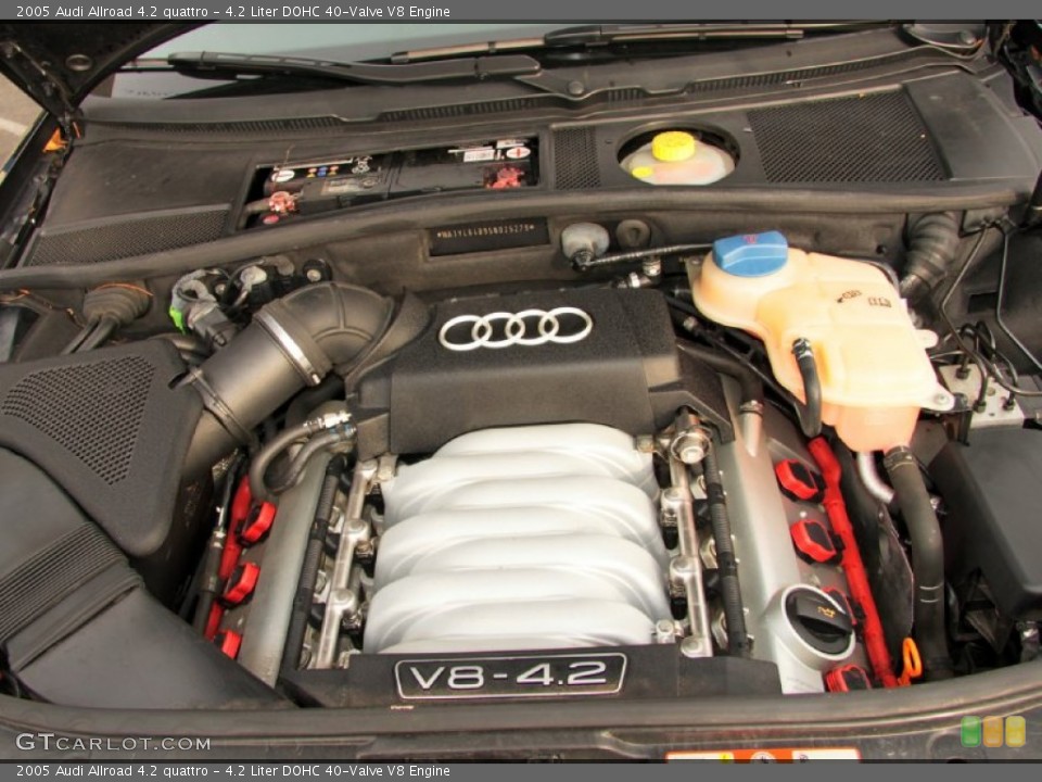 4.2 Liter DOHC 40-Valve V8 2005 Audi Allroad Engine
