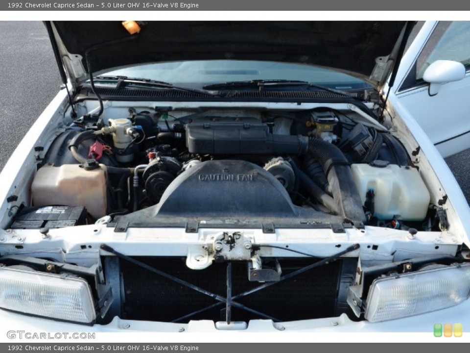 5.0 Liter OHV 16-Valve V8 Engine for the 1992 Chevrolet Caprice #75679902