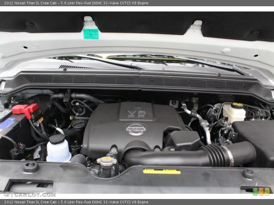 5.6 Liter Flex-Fuel DOHC 32-Valve CVTCS V8 Engine for the 2012 Nissan Titan #75683303