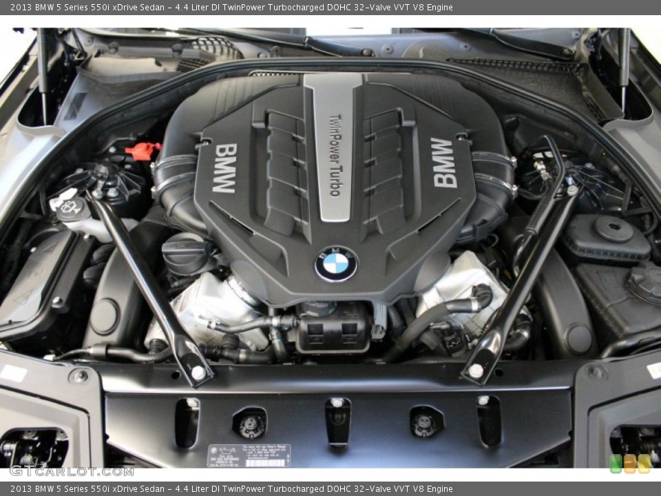 4.4 Liter DI TwinPower Turbocharged DOHC 32-Valve VVT V8 Engine for the 2013 BMW 5 Series #75701262