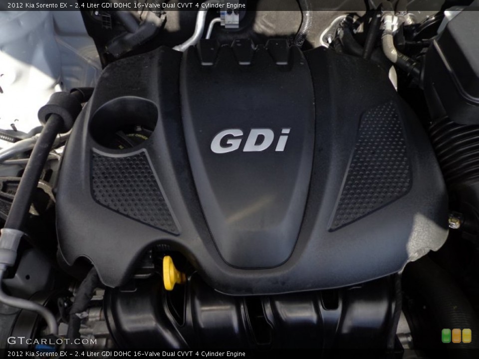 2.4 Liter GDI DOHC 16-Valve Dual CVVT 4 Cylinder 2012 Kia Sorento Engine