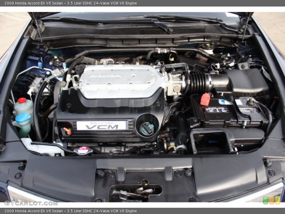 3.5 Liter SOHC 24-Valve VCM V6 2009 Honda Accord Engine