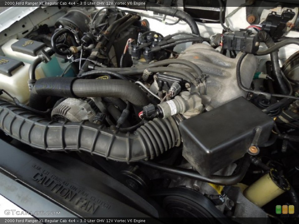 3.0 Liter OHV 12V Vortec V6 2000 Ford Ranger Engine