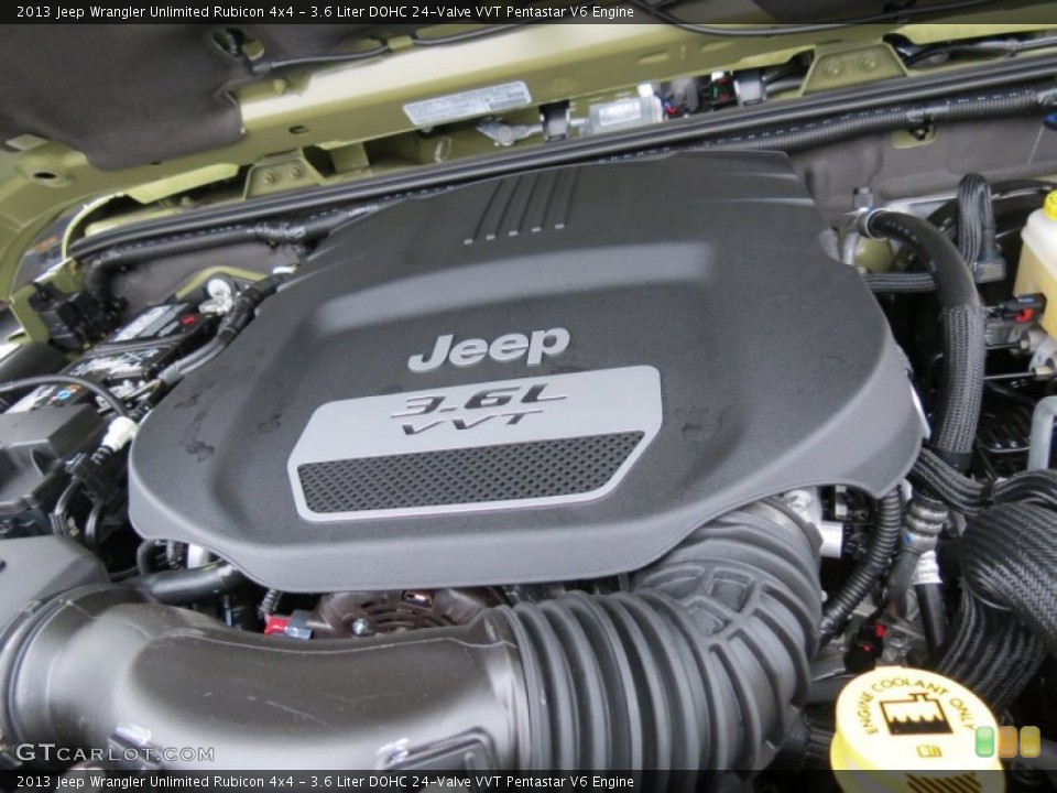3.6 Liter DOHC 24-Valve VVT Pentastar V6 Engine for the 2013 Jeep Wrangler Unlimited #75728213