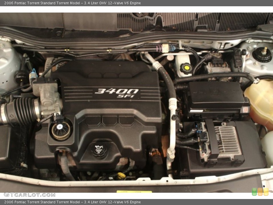 3.4 Liter OHV 12-Valve V6 2006 Pontiac Torrent Engine