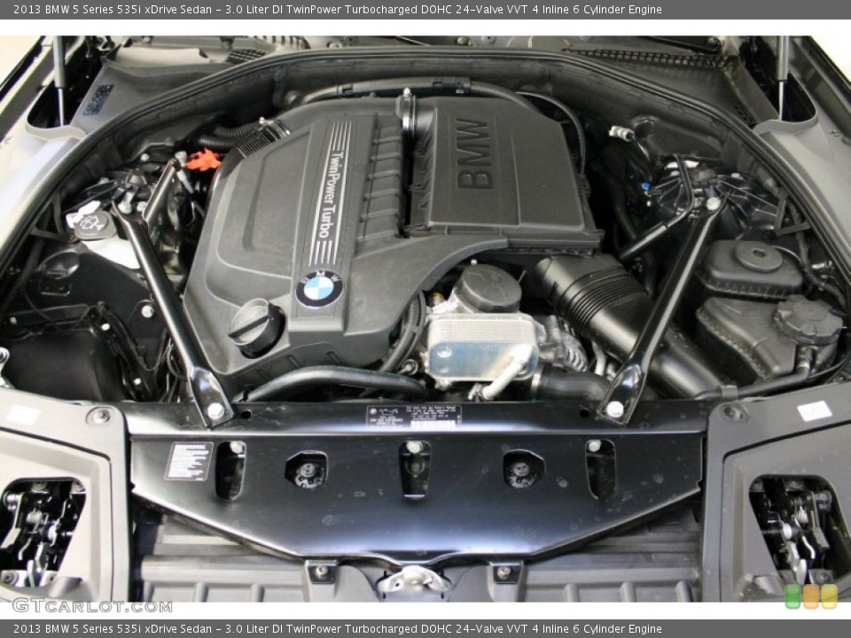 3.0 Liter DI TwinPower Turbocharged DOHC 24-Valve VVT 4 Inline 6 Cylinder Engine for the 2013 BMW 5 Series #75750515
