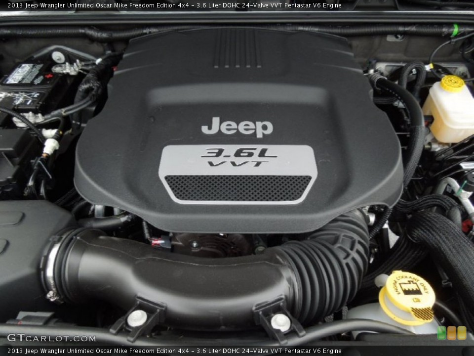 3.6 Liter DOHC 24-Valve VVT Pentastar V6 Engine for the 2013 Jeep Wrangler Unlimited #75759552